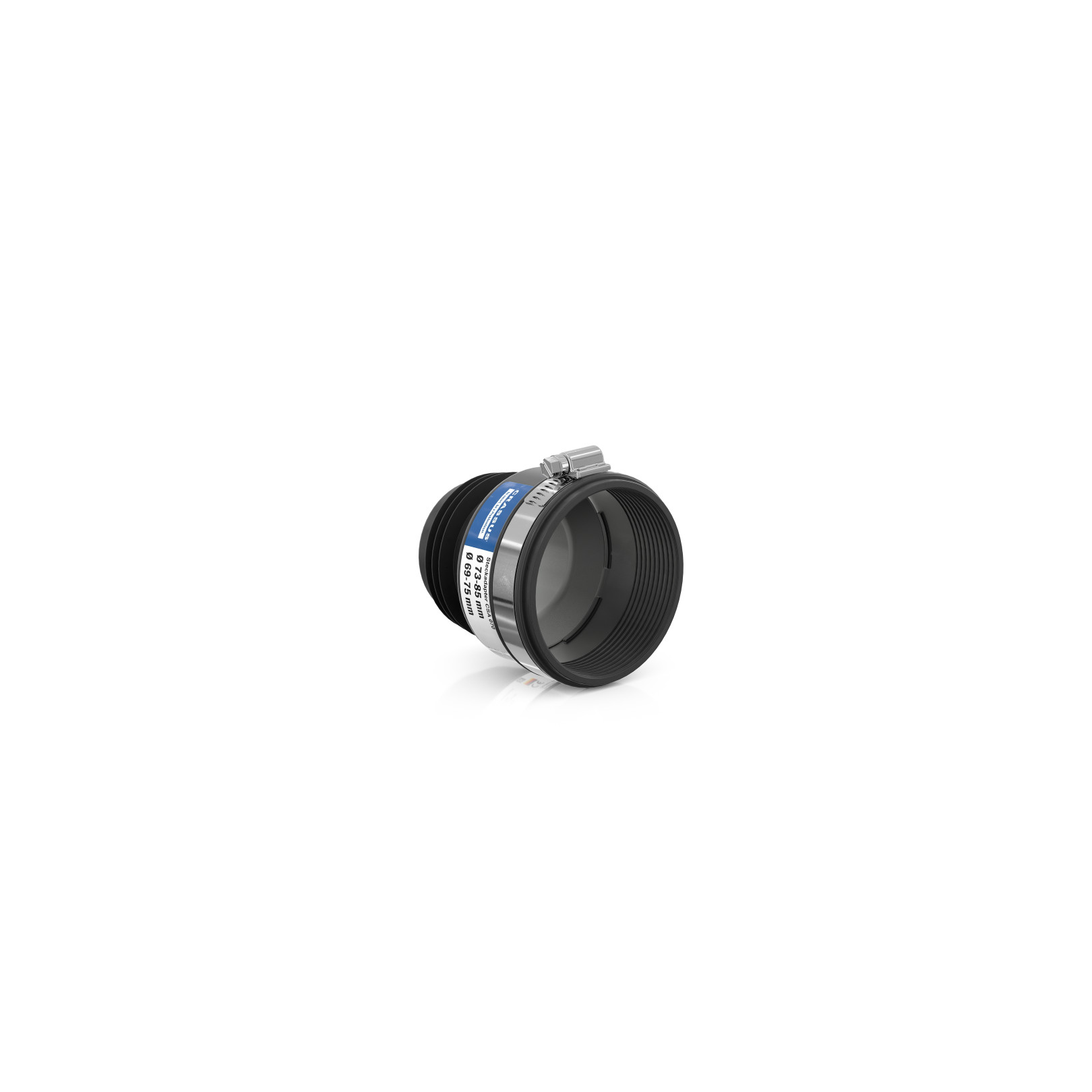 Crassus Steckadapter CSA 070 TPE Spannbereich 73-85x69-75mm temperaturbeständig 140 Grad Edelstahl CRA11017