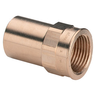 Viega Pressfitting Sanpress EinsteckStück 2211.1 22mm x 3/4 Zoll IG Siliziumbronze Mehrkant 117481