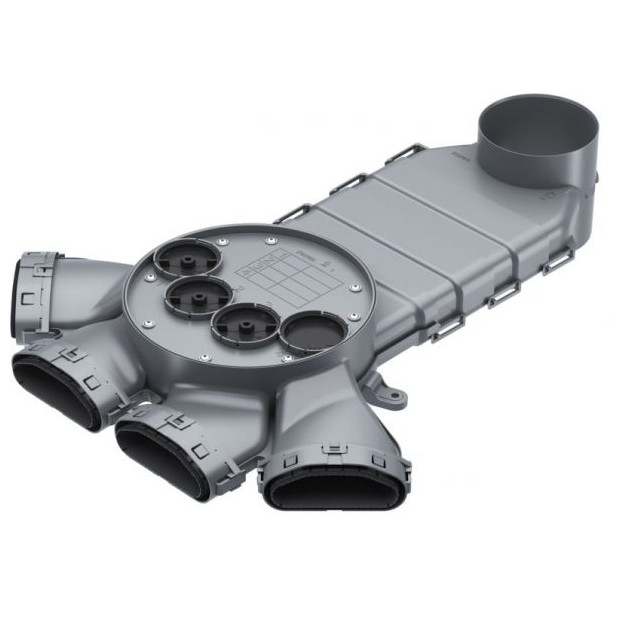 STIEBEL ELTRON Luftverteilsystem LVE VT 4 Kunststoff 4 Anschluesse Revisionsdeckel 231126