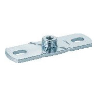 Geberit Grundplatte eckig 2-Loch Gewindemuffe M10 G1/2 Stahl verzinkt 362851261