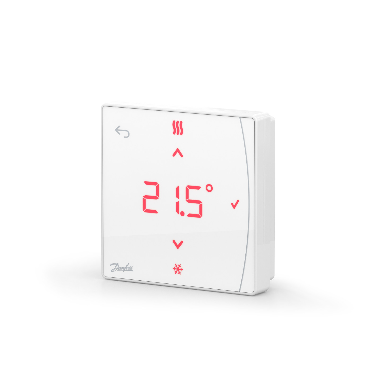 Danfoss Raumthermostat Icon2 Zigbee 088U2121 Funk Display 5-35C Frostschutz Touchscreen RAL9016