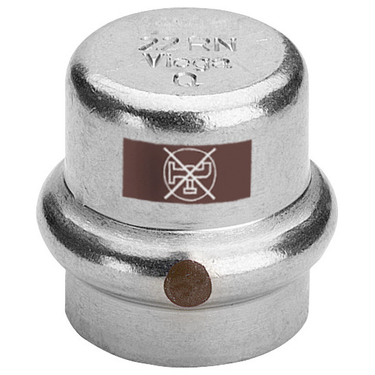 Viega Temponox Kappe 15 mm Stahl nicht rostend SC-Contur EPDM Pressanschluss 811952