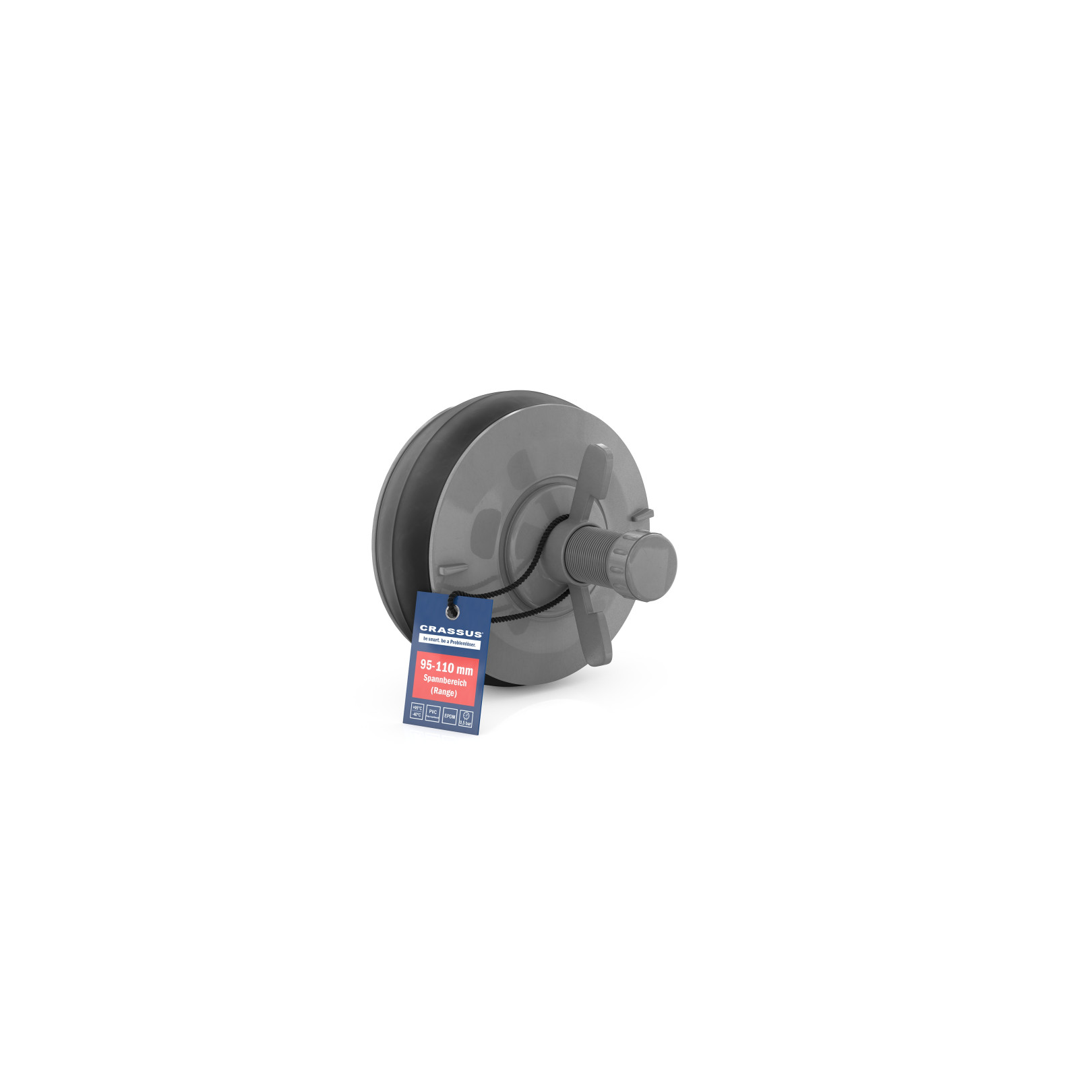 Crassus Schnellverschlussstopfen CSV 100 95-110mm 0,5 bar EPDM PVC CRA18641