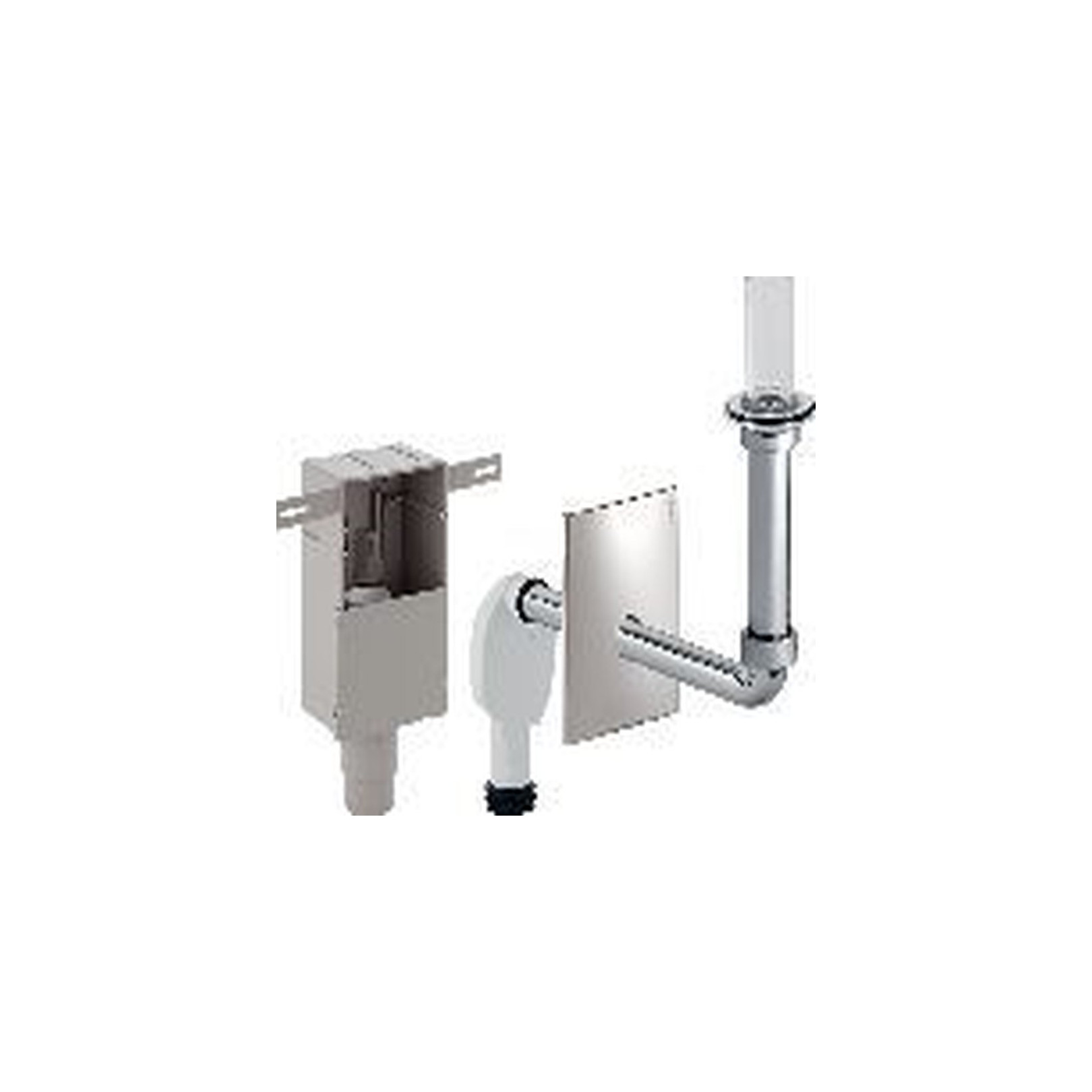 Geberit UP-Geruchsverschluss Waschtisch Abgang horizontal d50-56mm Fertigbauset Wandeinbaukasten 151122211