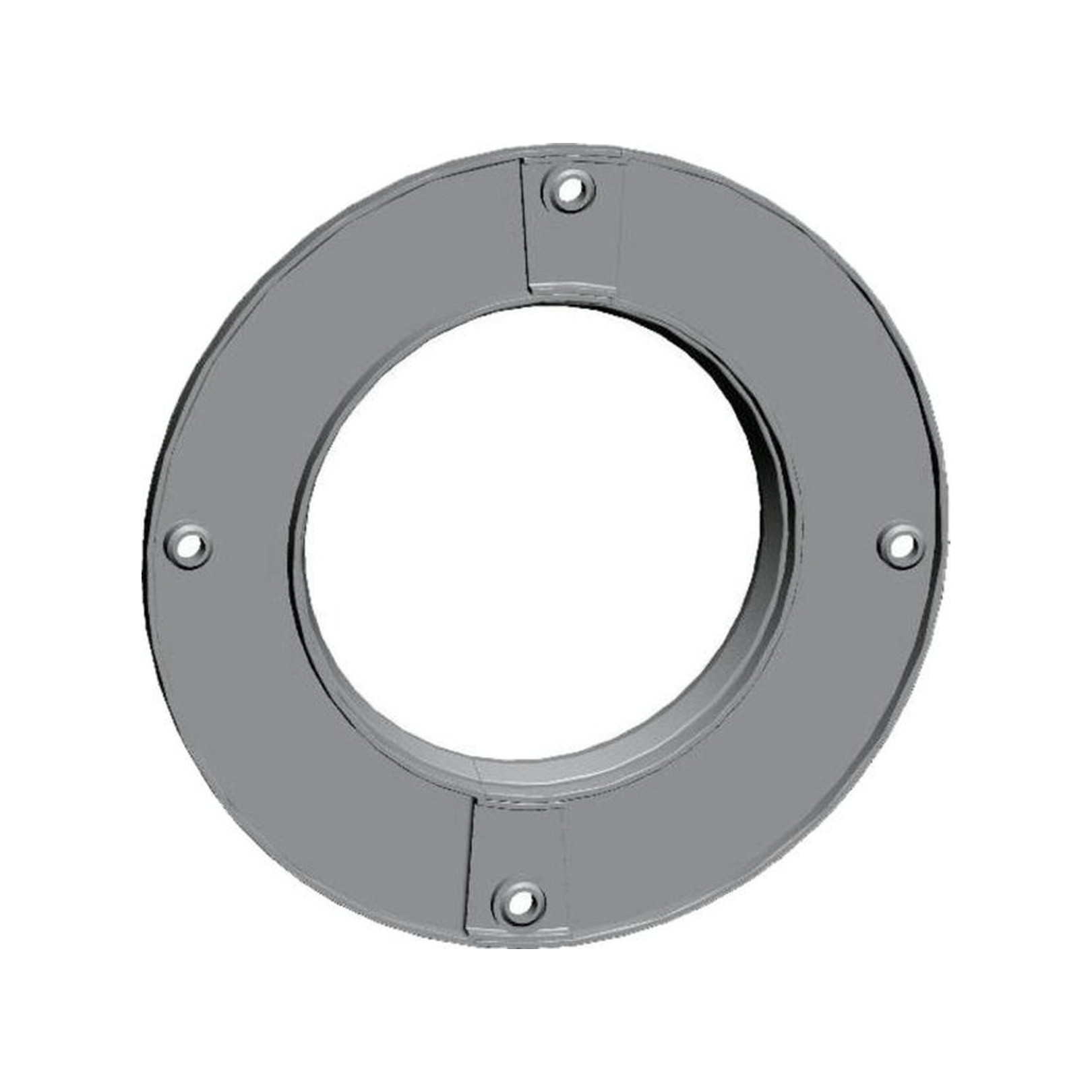 Wolf Rosette DN100 Innenwand zweiteilig weiß PP rund Abdeckung Mauerdurchbruch 2651736