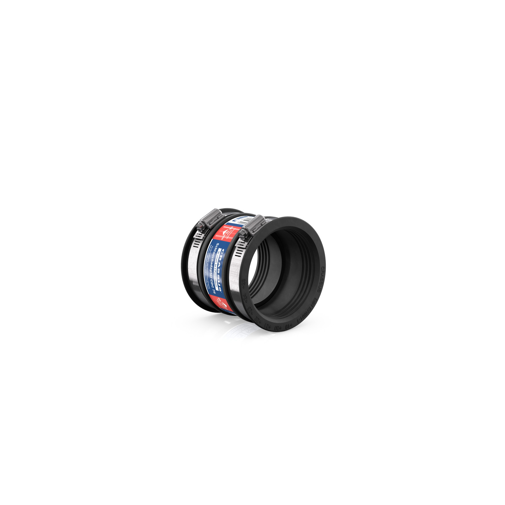 Crassus Schlauchadapter Typ 1 CDC 076 65-76mm EPDM V2A CRA14025