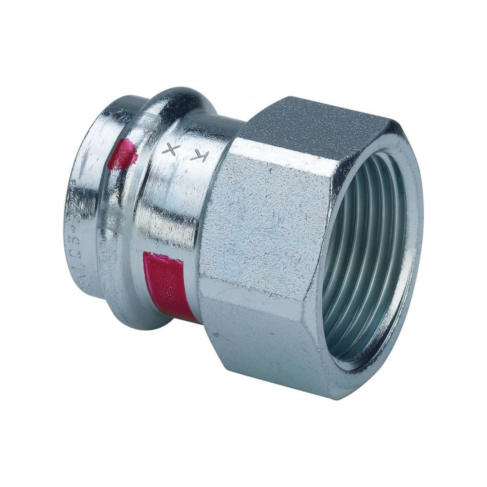 Viega Übergangsstück Prestabo 642167 22 mm x Rp 1 Stahl unlegiert SC-Contur Mehrkant EPDM