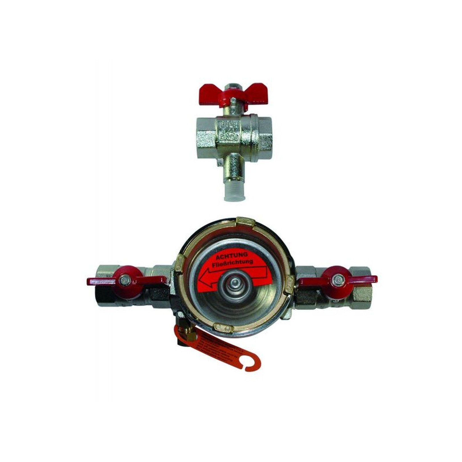 Allmess Einbausatz EAT-DS6-KH 1 Zoll DN20 230mm 2 Kugelhaehne 2503000006