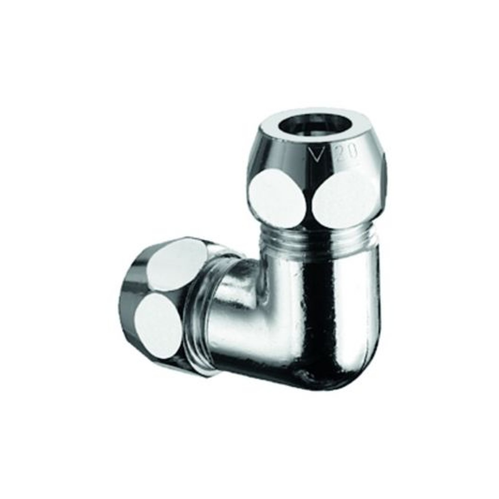 Schell Winkel-Doppel-Verschraubung 1/2 ZollAGx1/2 ZollAG d 12 mm Chrom Messing Hersteller-Artikelnummer 064470699