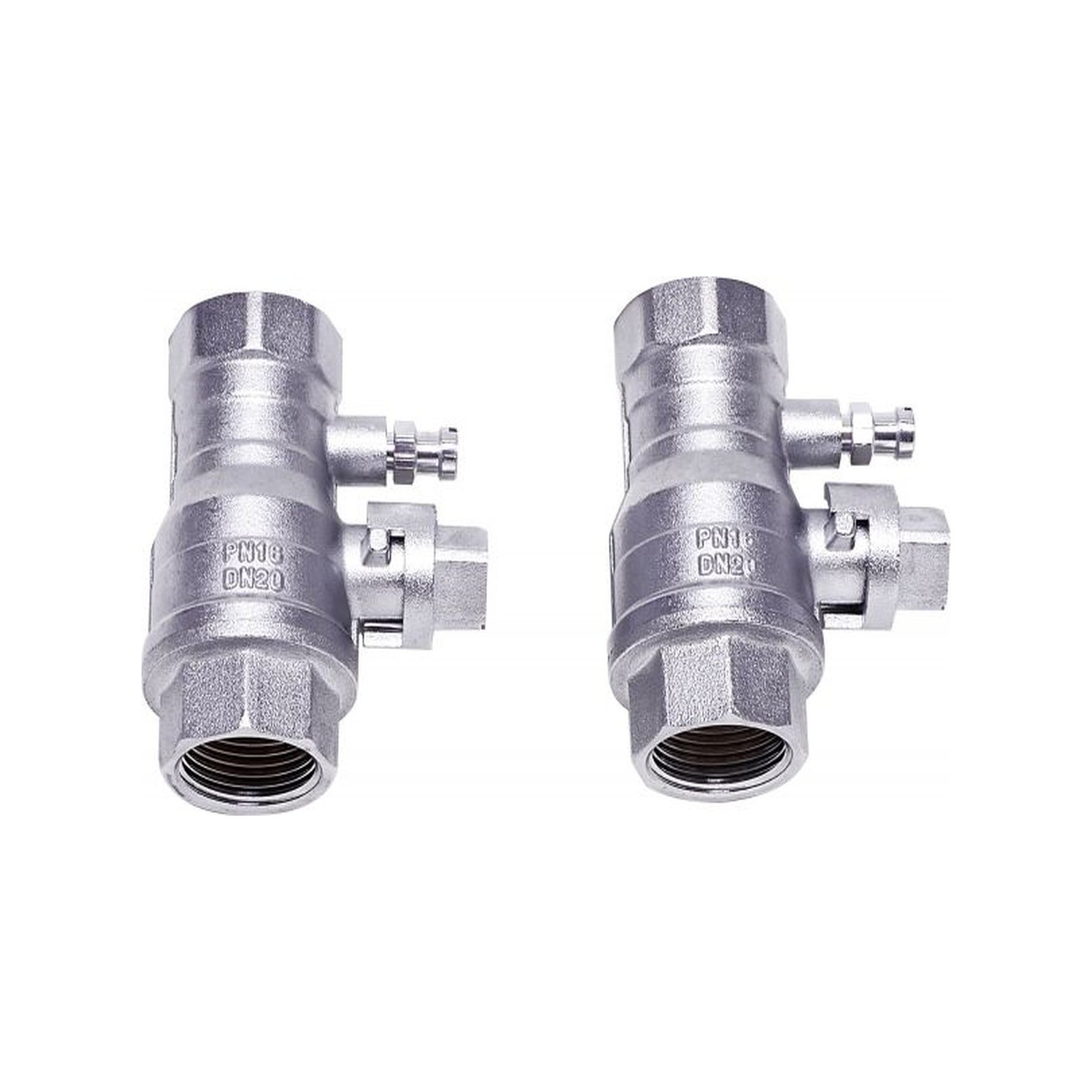 Bosch Wartungshahn Set 3/4 Zoll Durchgangsform Aufputz Messing vernickelt 7738112207