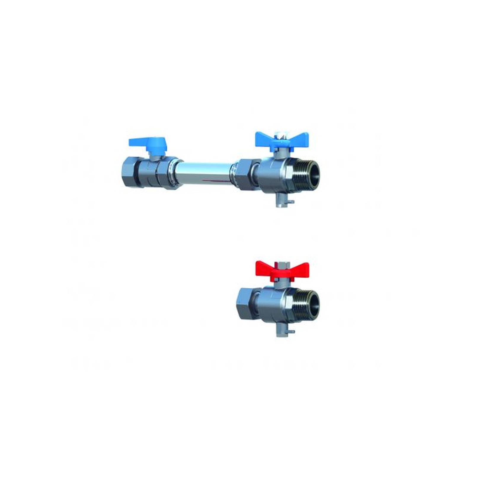 Purmo Anbausatz Wärmemengenzähler waagerecht 1 Zoll G 3/4 110 mm FFJAMWNP44F44HD