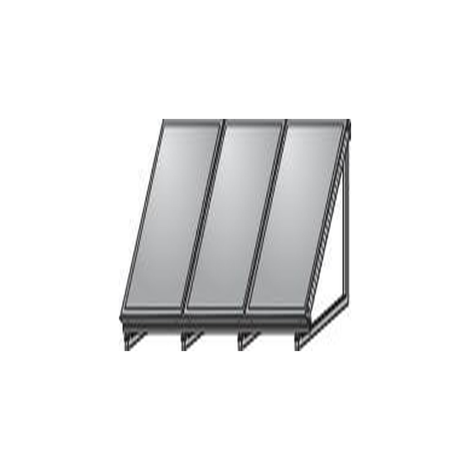 WOLF AluFlex-U Aufstellgerüst Hochformat 3 Kollektoren F3-1 CFK-1 flexible Neigung 2484084