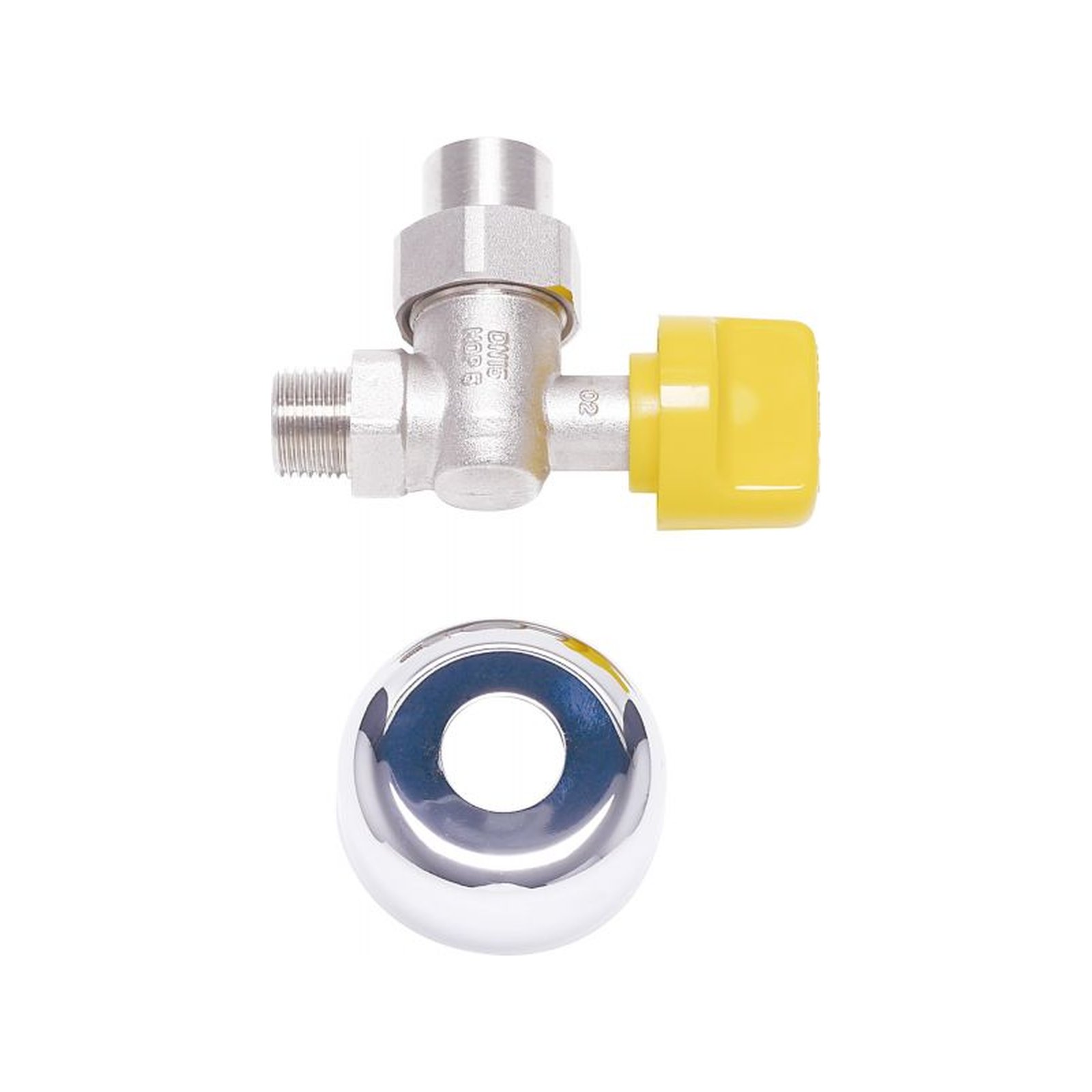 Bosch Gashahn R 1/2 Eckform thermische Absperrvorrichtung Rosette 7738112220