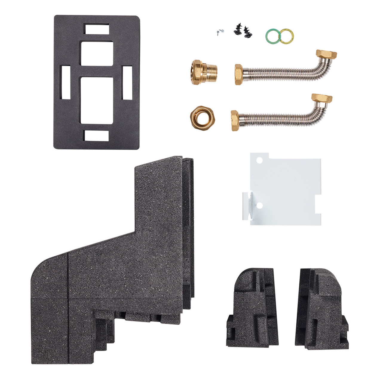 Vaillant Montageset Bodenanschluss GEG Dämmschale Edelstahlwellrohr DN25 Beulco Verbinder EPP Gehäuse 0010027971