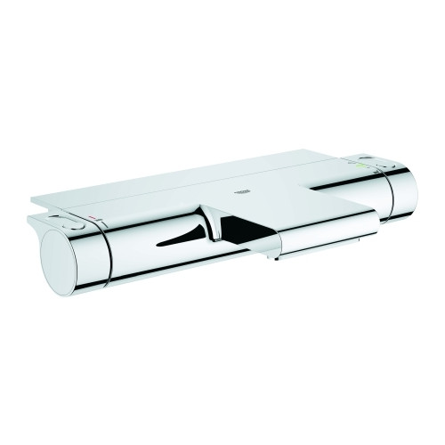 Grohe Thermostat-Wannenbatterie Grohtherm 2000 34464001 Wandmontage Ablage Chrom CoolTouch SafeStop EcoButton