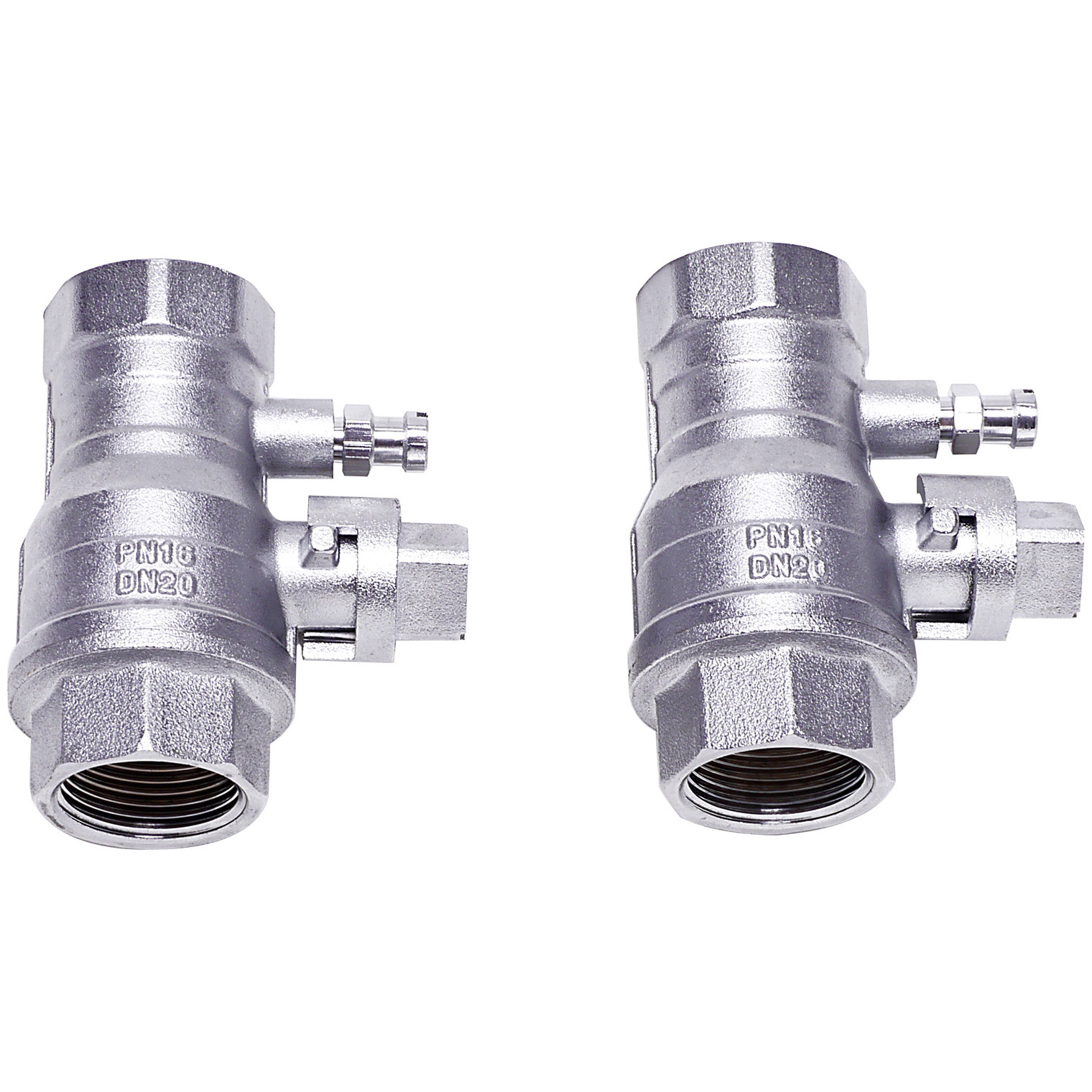 Bosch Wartungshahn Set 3/4 Zoll Durchgangsform Aufputz Messing vernickelt 7738112207