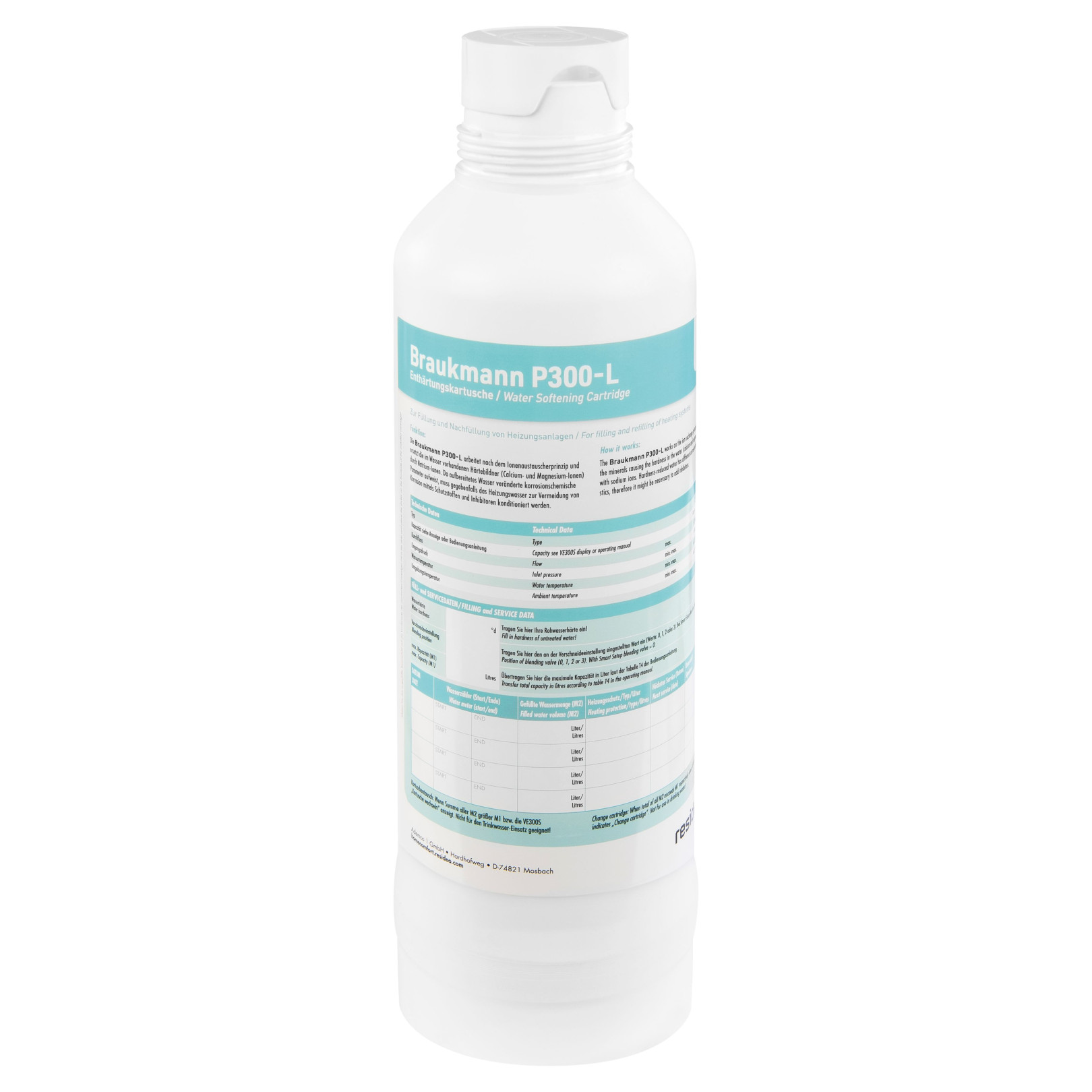 Honeywell Entsalzungspatrone P300 Heizungswasseraufbereitung 3-5l NK300V P300-LES
