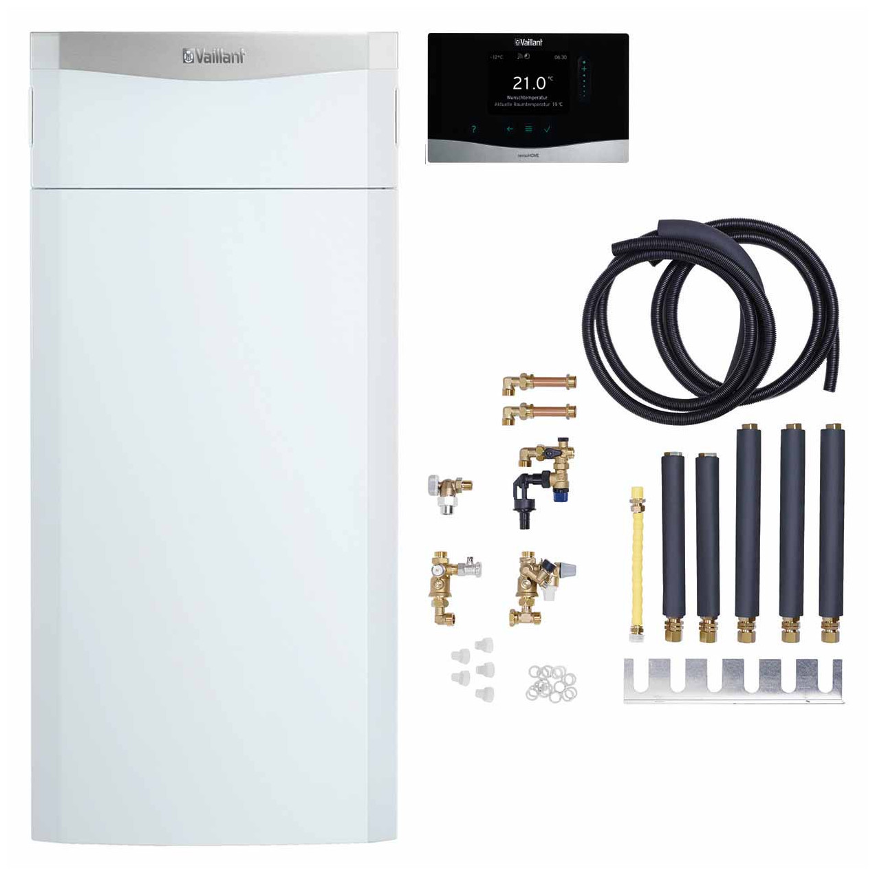 Vaillant ecoCOMPACT VSC146/4-5 90 E Gas-Brennwertgerät Schichtladespeicher VRT 380/2 0010046354