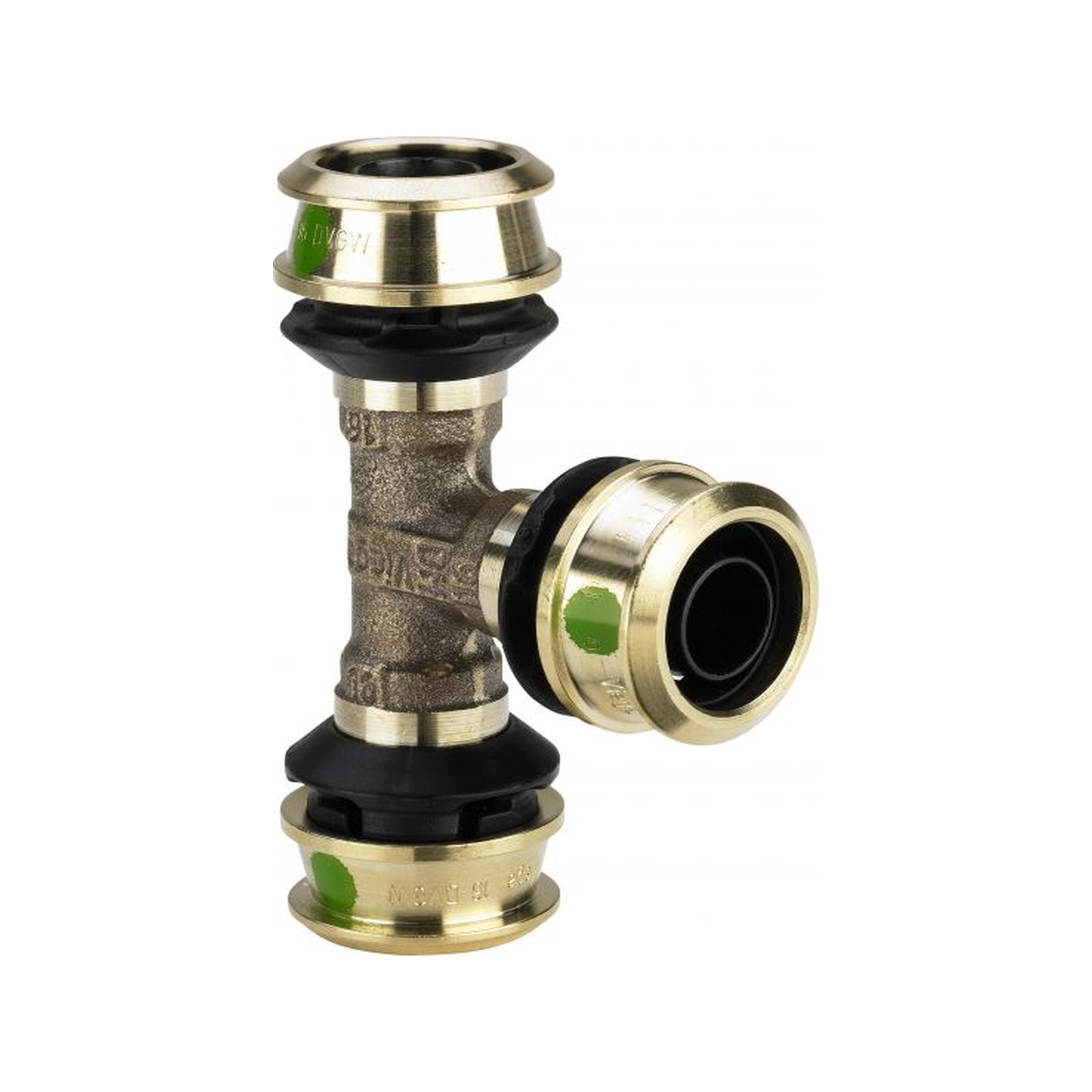 Viega Pressfitting Raxofix 5318 T-Stück 50x32x50mm SC-Contur Siliziumbronze 647551