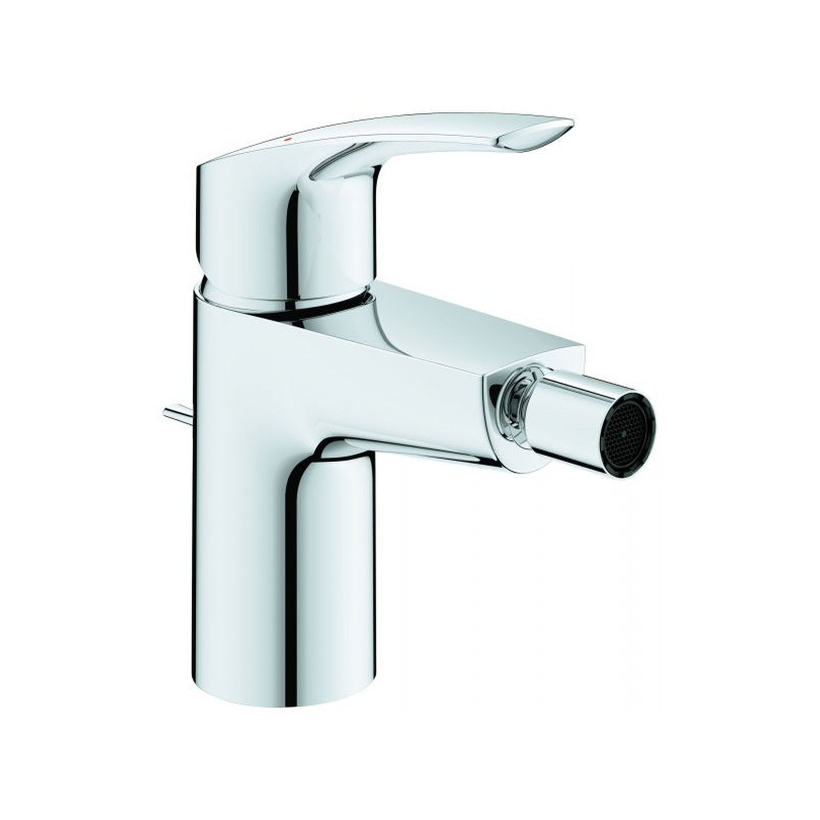 Grohe Bidetarmatur Eurosmart 32929003 Einhebelmischer chrom Zugstangen-Ablaufgarnitur SilkMove Mengenbegrenzung Temperaturbegrenzer
