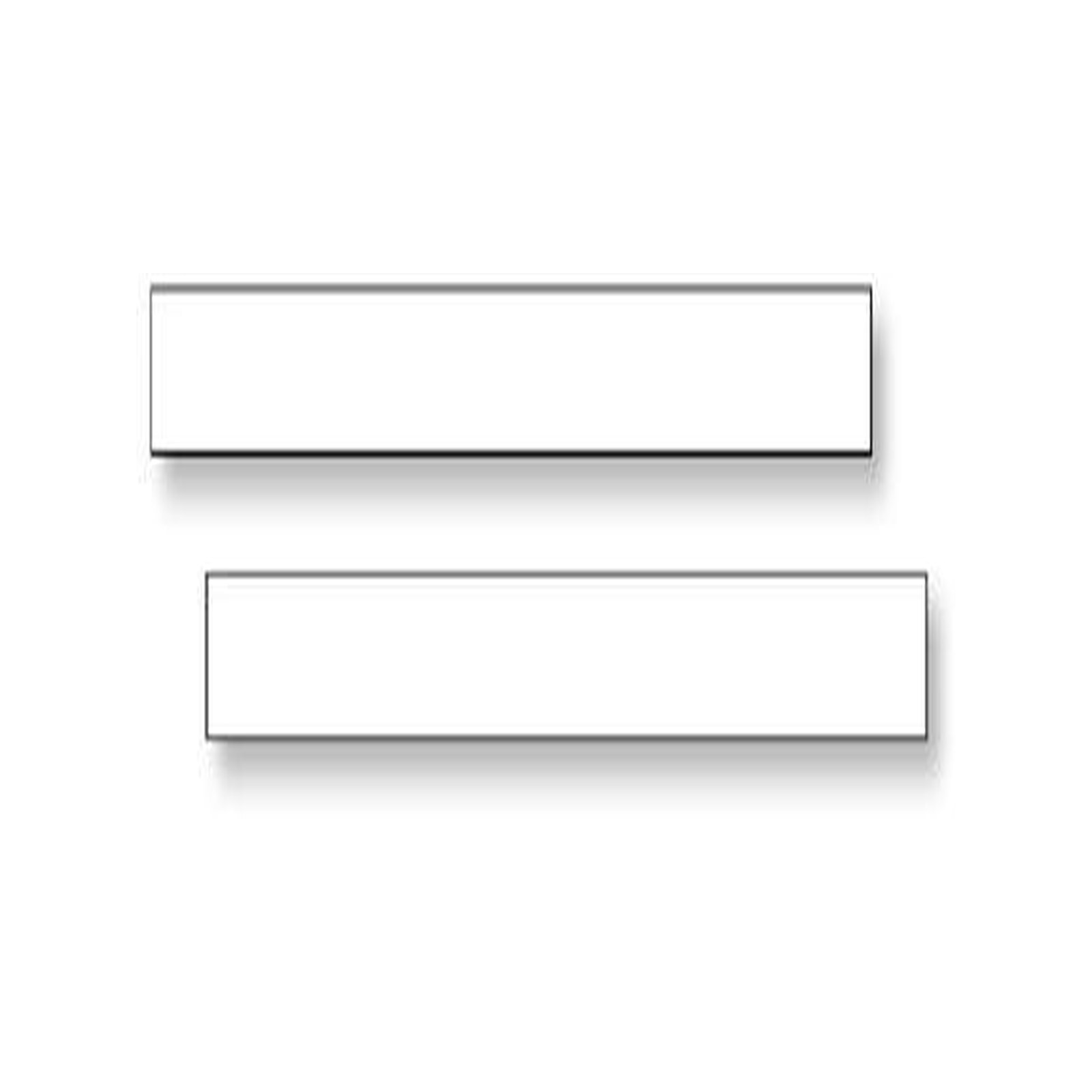 FLAMCO SIMPLEX Schriftleiste Bezeichnungsschild Leerleiste Kunststoff weiß F55111