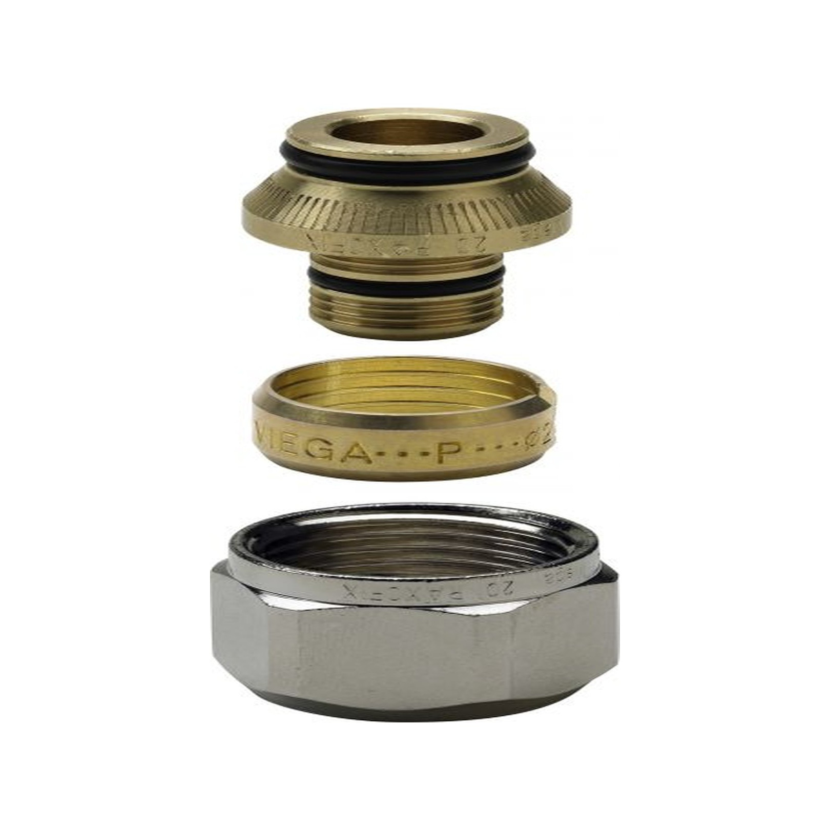 Viega Pressfitting Raxofix Verschraubung Eurokonus 16mm x 3/4 Zoll IG vernickelt 647902