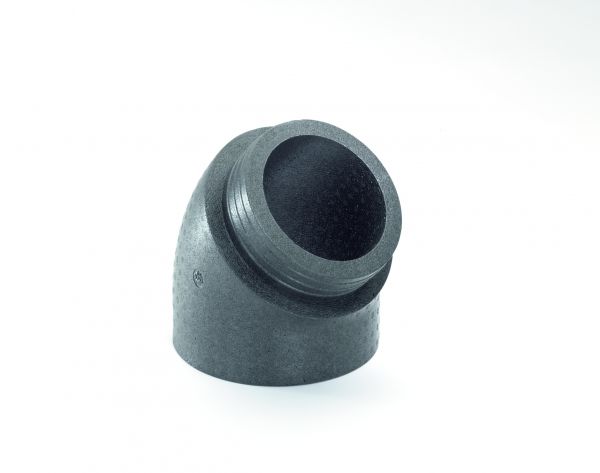 Zehnder Bogen ComfoPipe Plus DN160 45 Grad D246-160mm EPP schwarz 43mm Dämmung 990328701