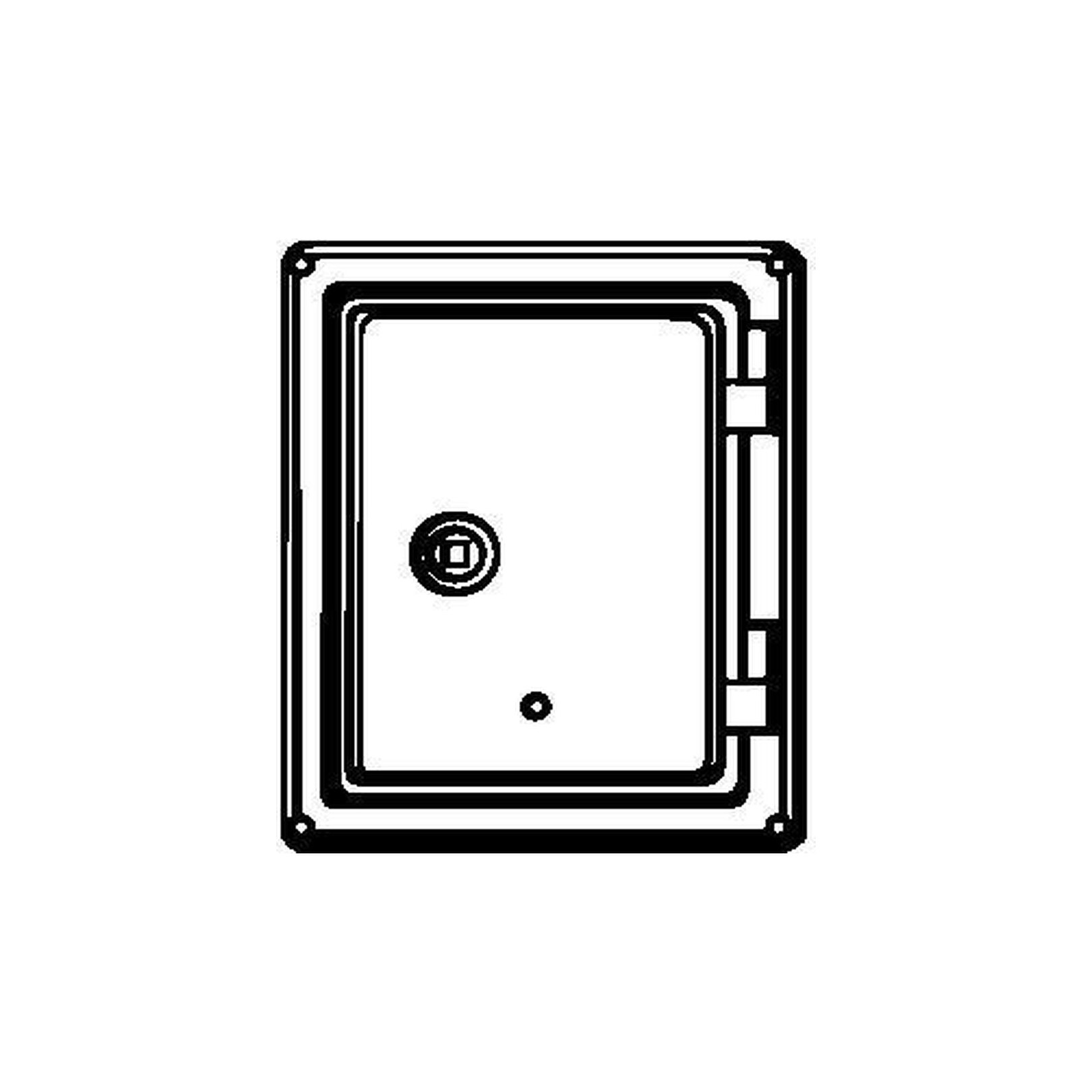 Upmann Kamintuer KT 100KTHC 120x180mm Stahltuer weiss 10108