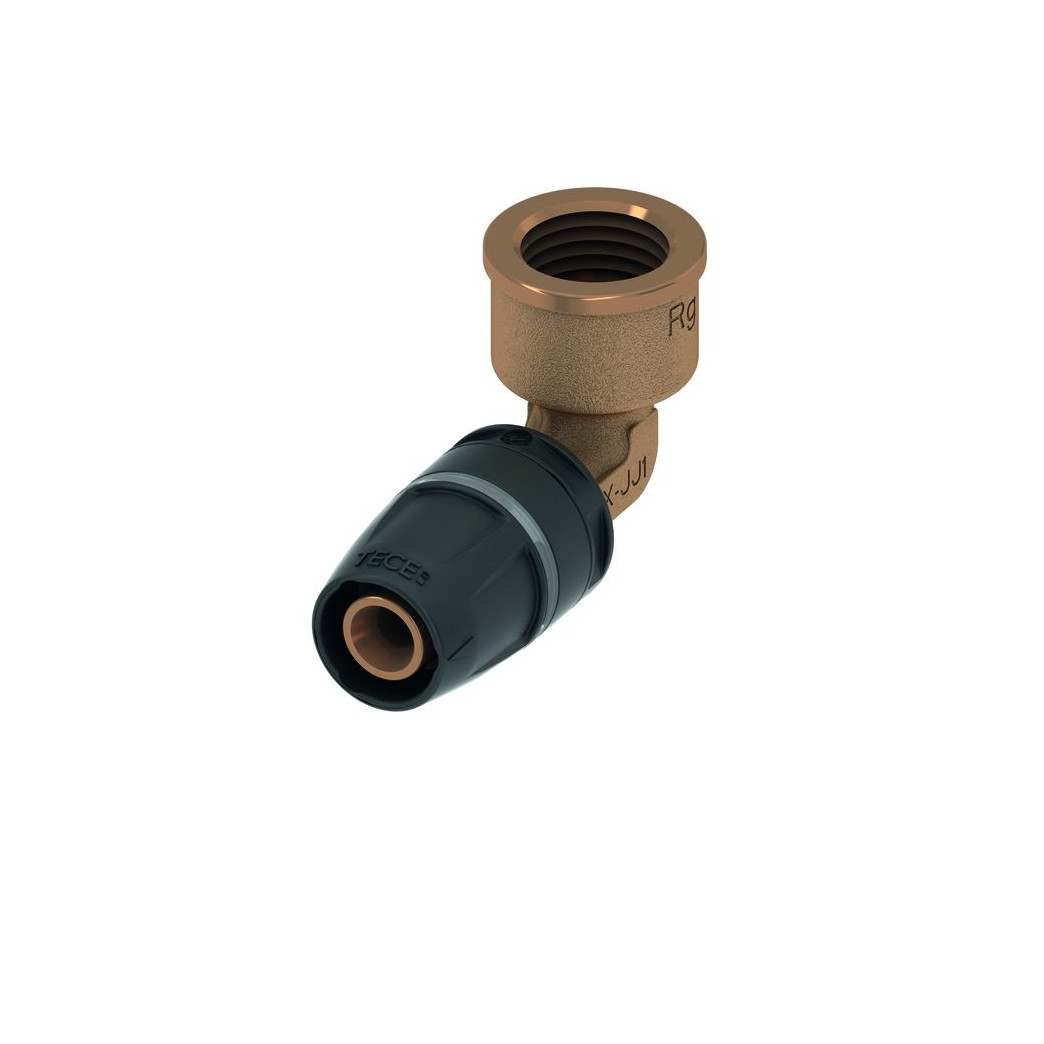 TECElogo-Push Winkelübergangsmuffe 20 Rp 1-2 Rotguss Siliziumbronze 8713203