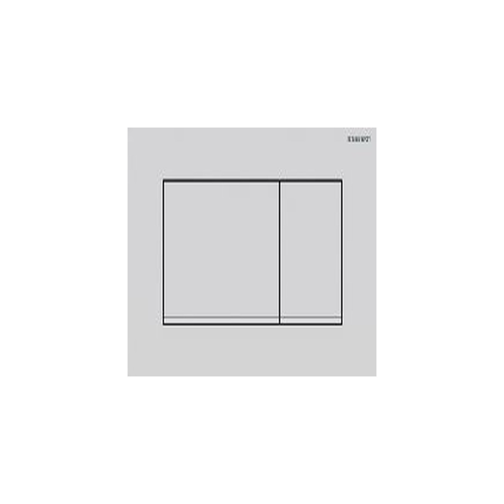 Geberit Betätigungsplatte Sigma30 2-Mengen-Spülung weiß matt easy-to-clean Kunststoff 115883011