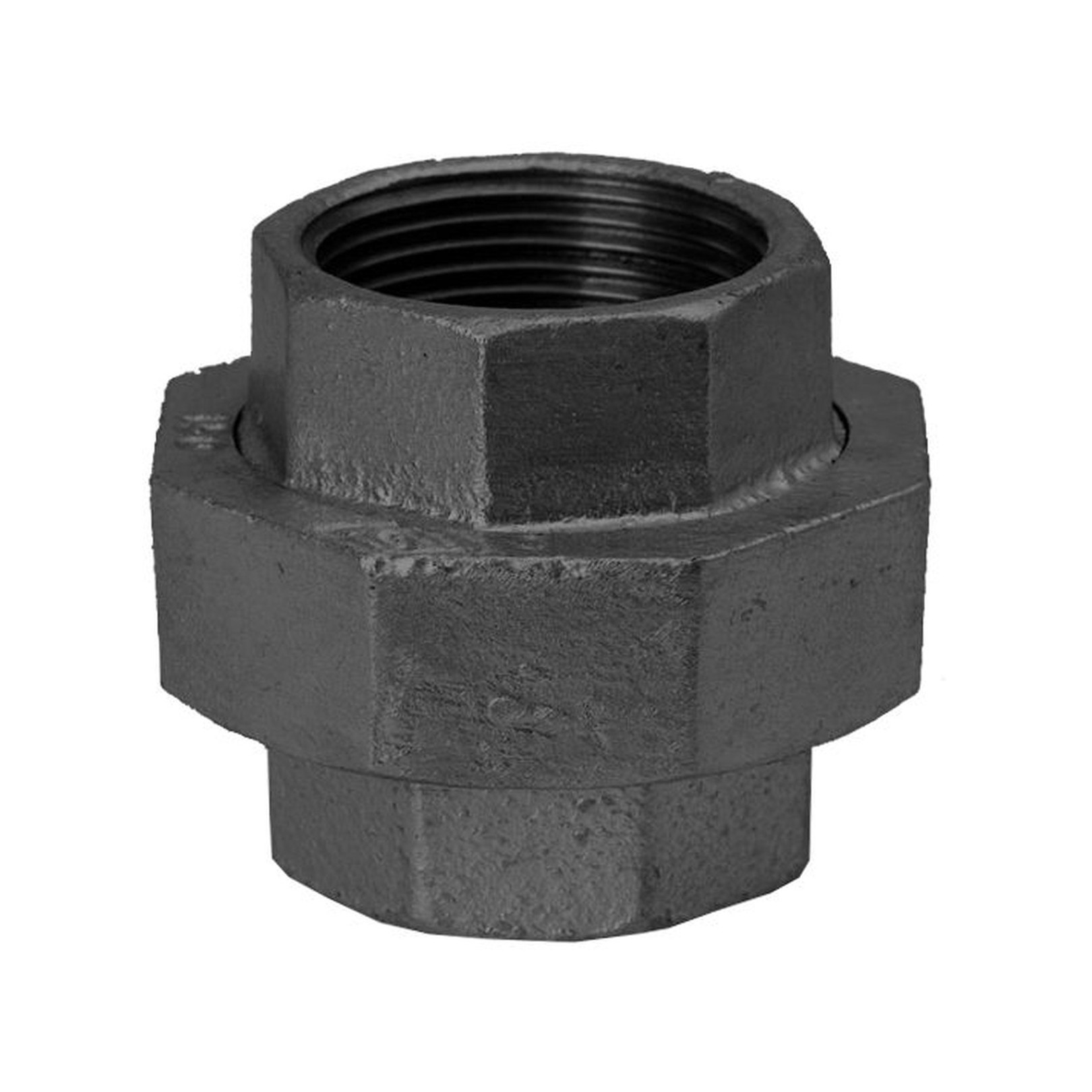 Schmidt Hermann Temperguss-Verschraubung Nr.340 2 Zoll Kegeldichtung 2 IG schwarz 14340050