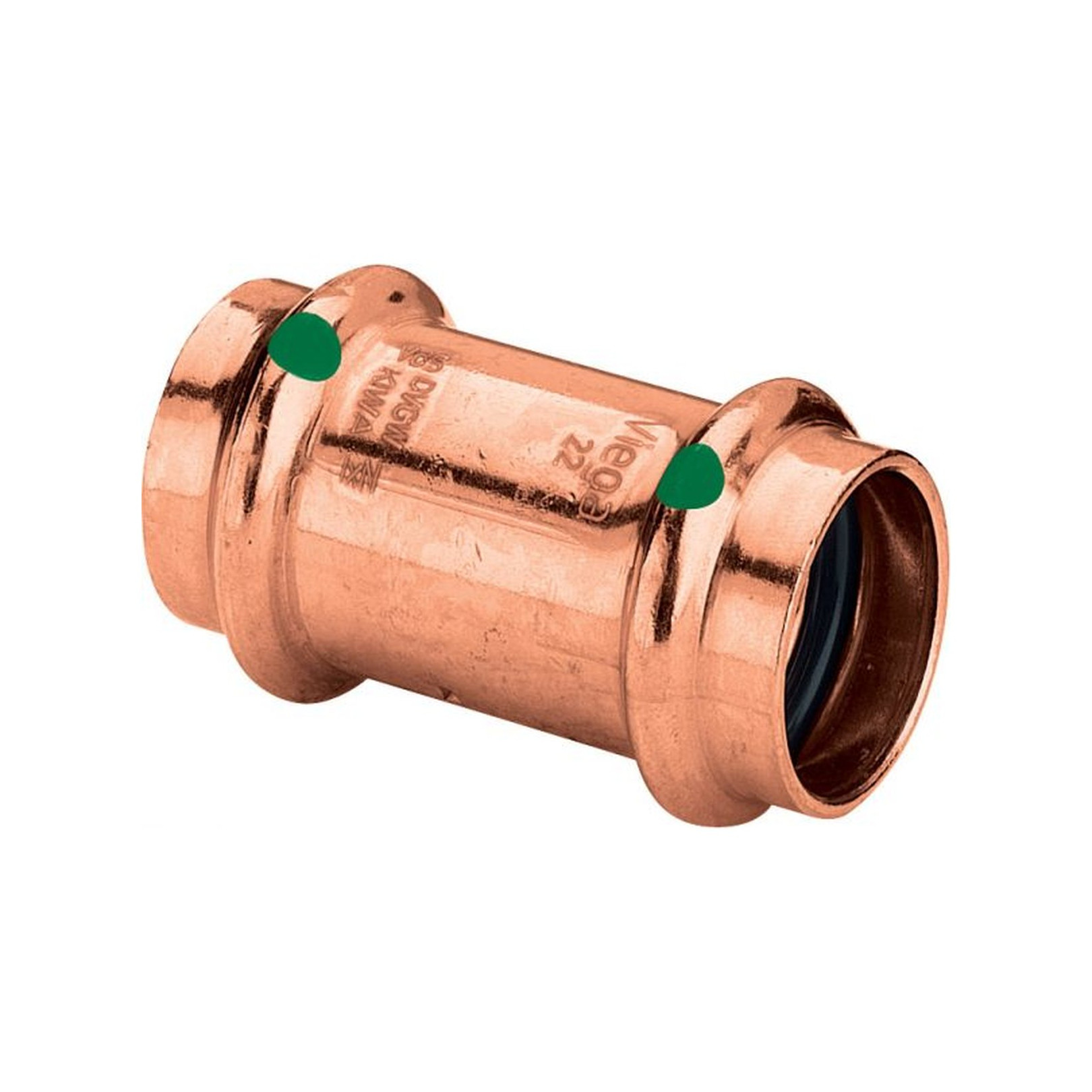 Viega Pressfitting Kupfer Muffe Profipress 2415 28 mm SC-Contur EPDM DVGW 292676