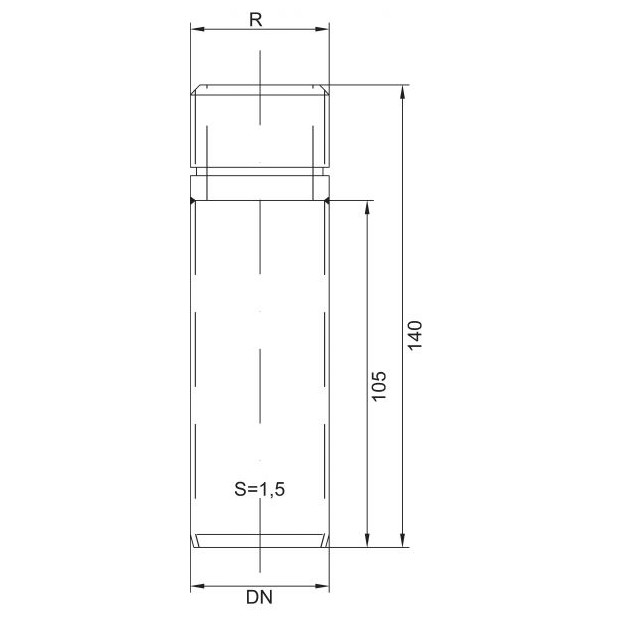 ACO PASSAVANT Anschlussstück GM-X DN50 G 1 1 2 Zoll 1 5 Aussengewinde feuerverzinkt 0174.14.15