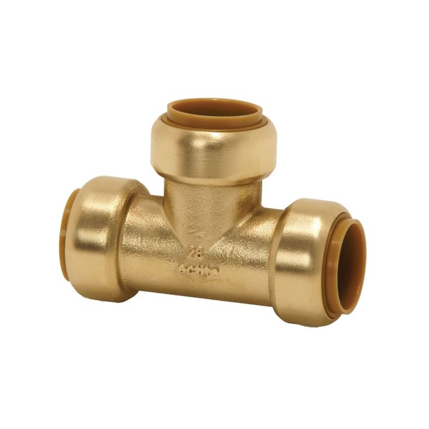 VSH Seppelfricke Steck-T-Stück Tectite Classic T130 28x28x28 mm Messing DVGW lösbar 2 Stück 4750746