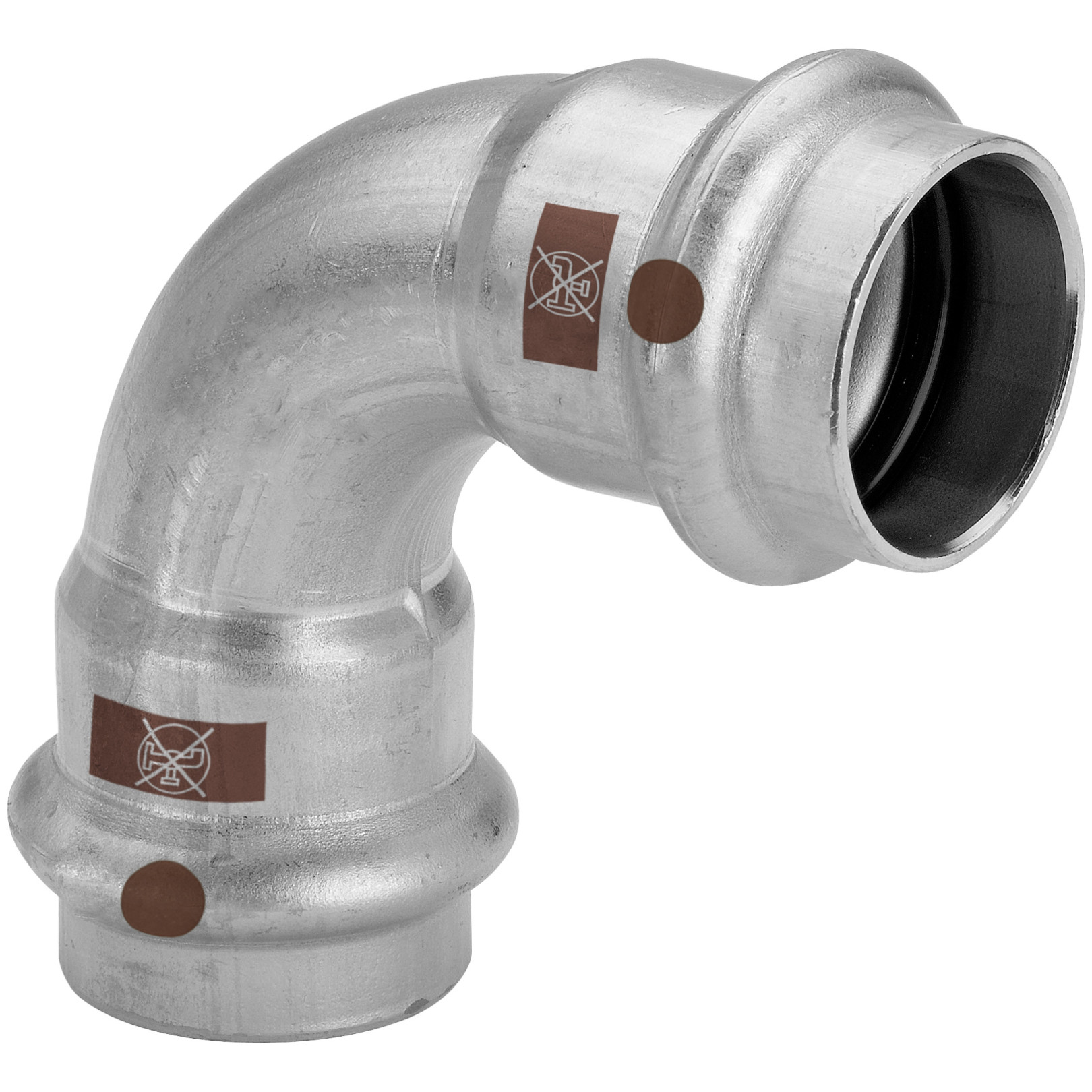 Viega Temponox 1716 Bogen 90 Grad 54mm Edelstahl SC-Contur 809690