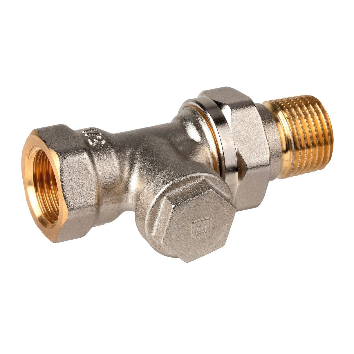 Honeywell Rücklaufverschraubung Verafix D V2420D0010 Messing vernickelt 3-8Zoll Kvs 1-45cmb-h HAN V2420D0010