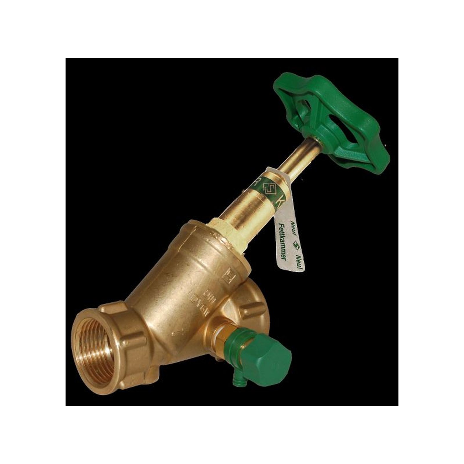 AALBERTS KFR-Ventil SEPP-DIN-BASIS Modell 1507 DN32 Messing Entleerung DVGW 0048963