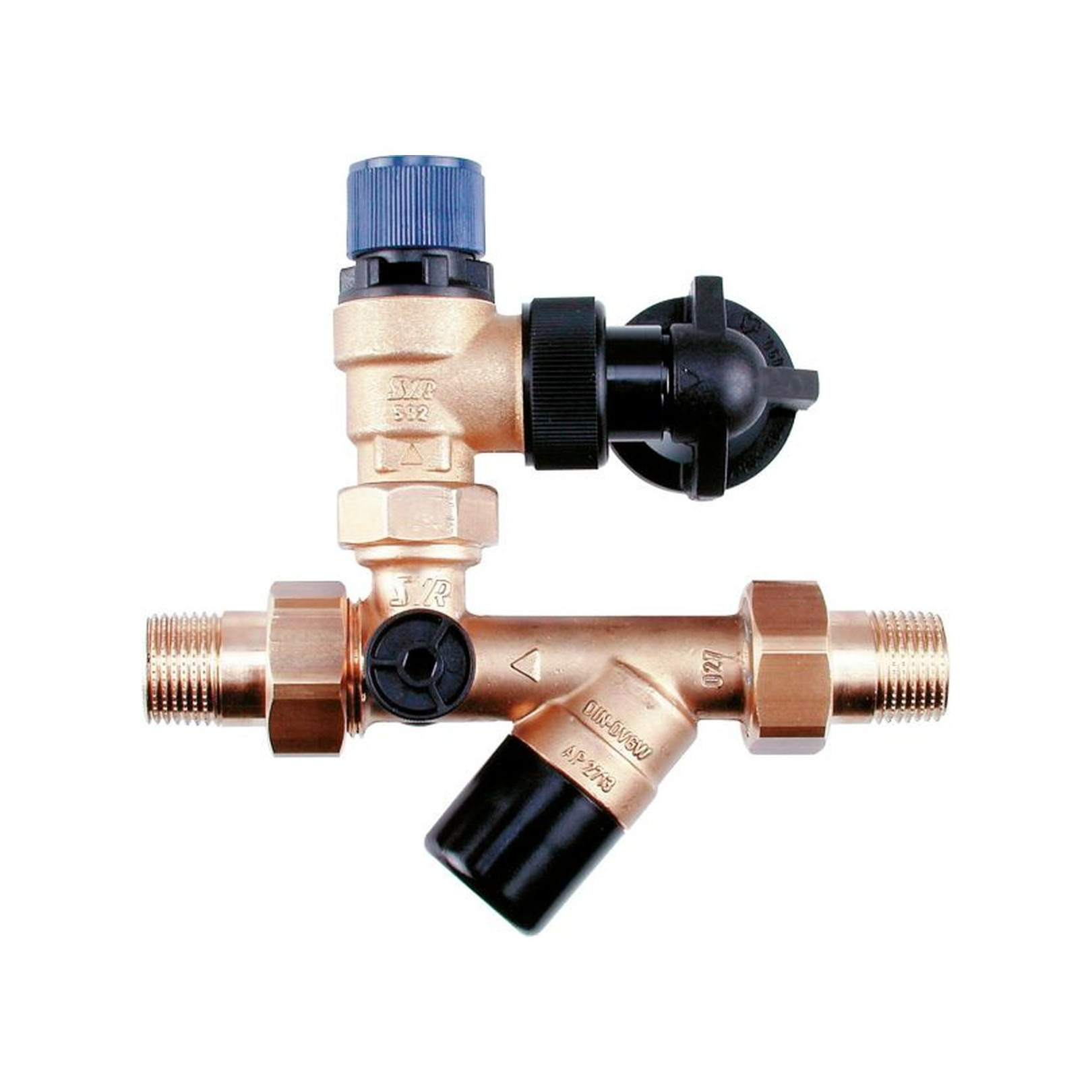 Bosch Sicherheitsgruppe Nr. 429 DN15 6 bar Sicherheitsventil Absperrhahn Rückschlagventil 7719000758