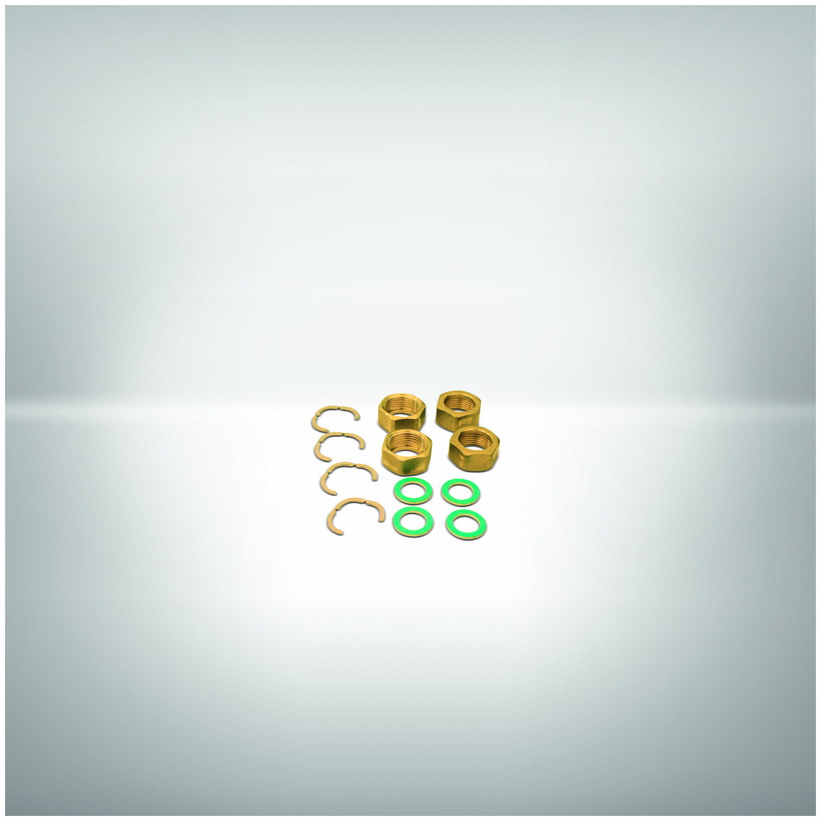 Armacell Fittings-Set DN 20 Armaflex DuoSolar VA 4-teilig Edelstahl Überwurfmutter Dichtring SO-VA-FIT-20/4