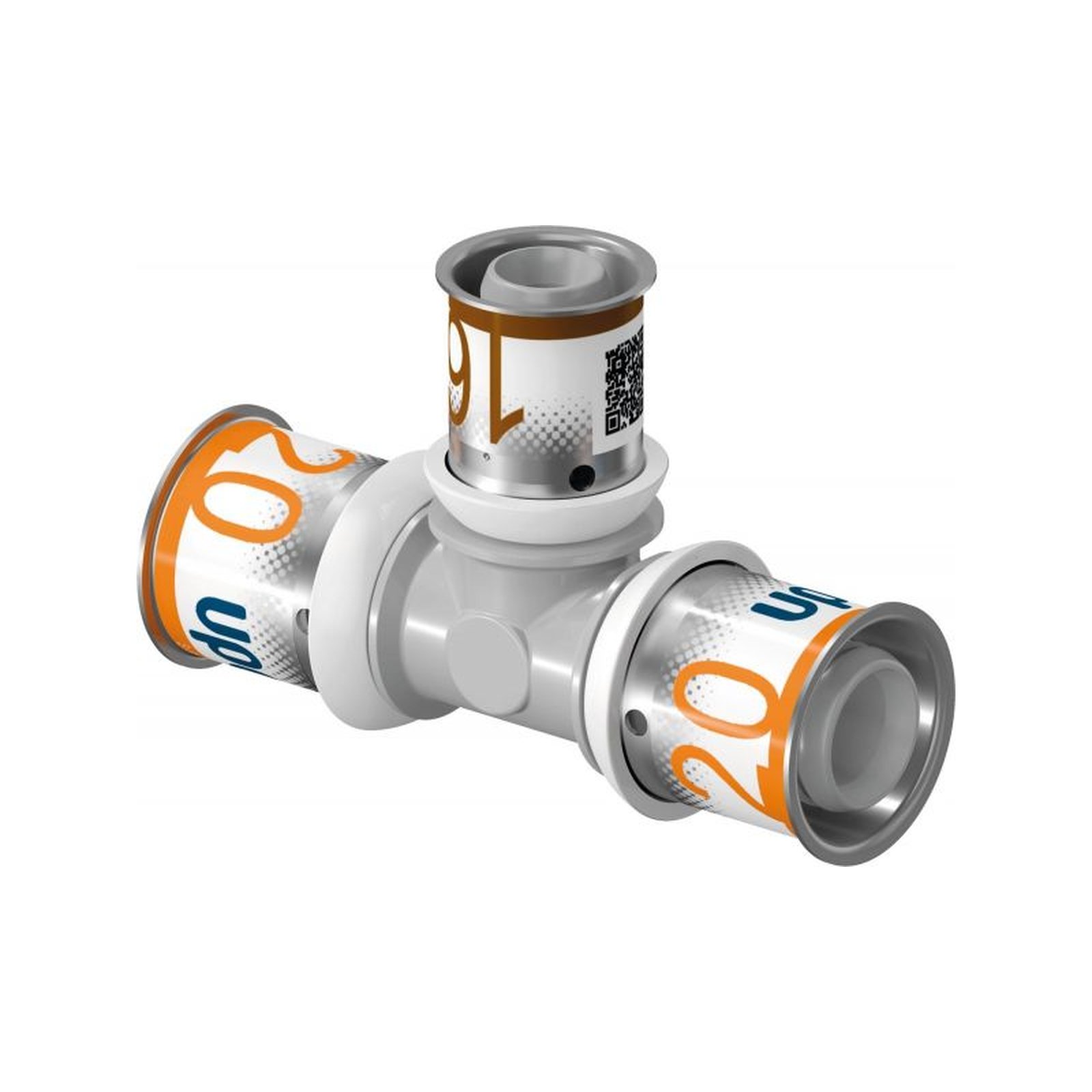 Uponor S-Press PLUS T-Stück reduziert PPSU 25x16x25 mm Pressfitting DVGW Edelstahlpresshülse 1039955