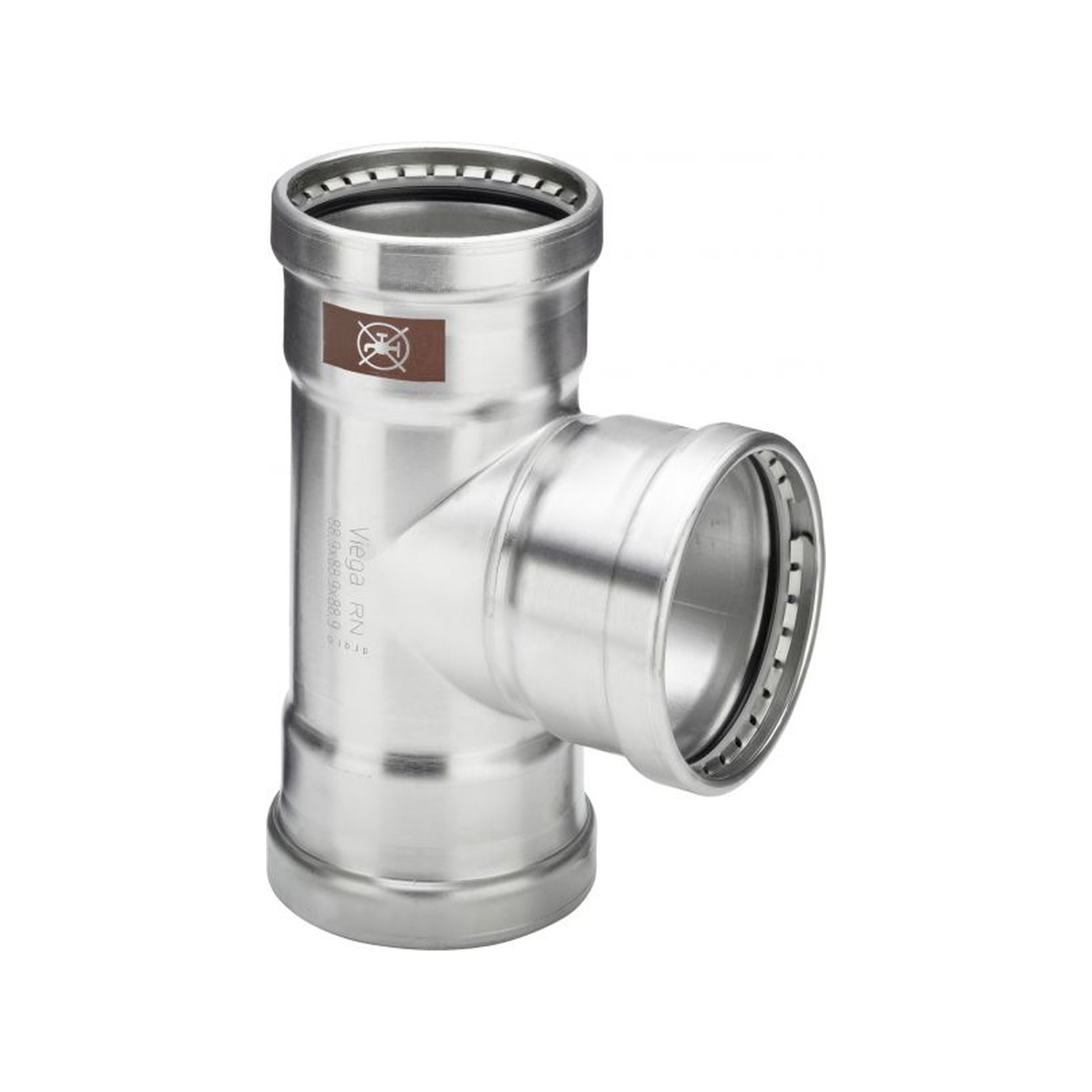 Viega Temponox XL T-Stück 1718XL 108,0x88,9x108,0mm Stahl nichtrostend 810849