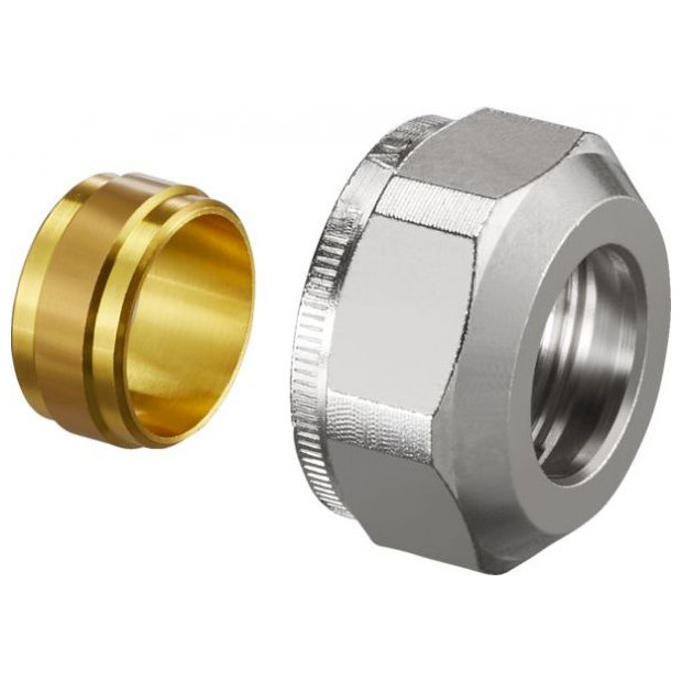 OVENTROP Klemmringverschraubung Ofix K M24x1.5 15mm 2-fach Kupfer Praezisionsstahl 1016813