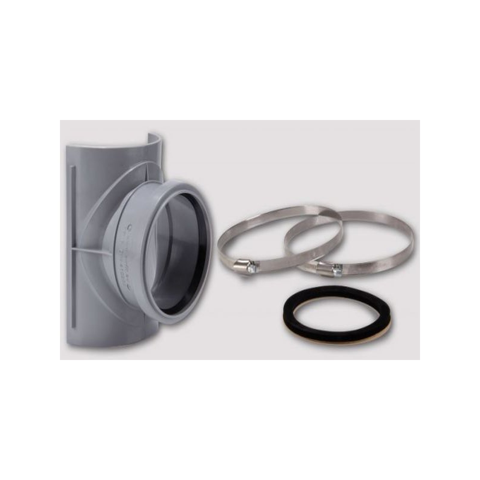 Airfit Sattelabzweig Set DN 110 x 90 Sattel-Abzweig Befestigungsschellen heißwasserbeständig 28119SA