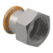 Geberit Pressfitting Mapress Therm Übergang IG d22 Rp1 Edelstahl CIIR Pressindikator 41824