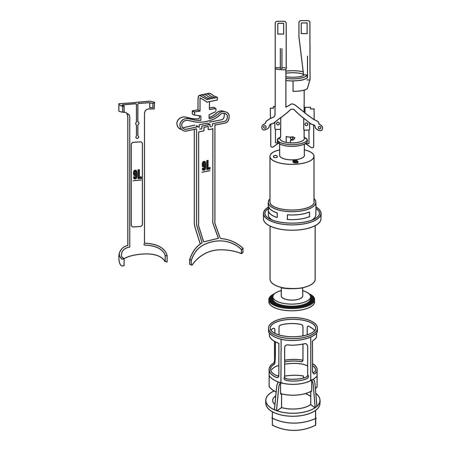 MEPA Ablaufventil-Set SC A12 E11-E21-E Spülkasten Schwimmerventil 590785