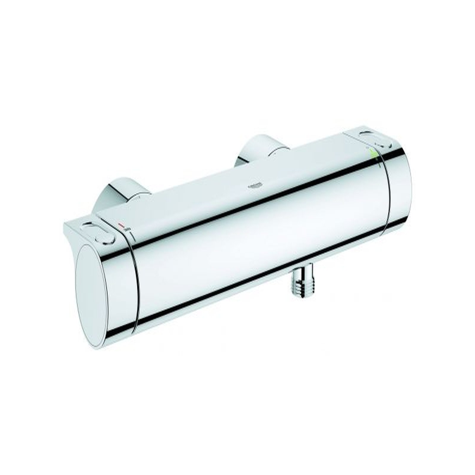 Grohe Thermostat Brausebatterie Grohtherm 2000 Wandmontage CoolTouch SafeStop EcoButton Chrom 34169001 Grohe Thermostat Brausebatterie Grohtherm 2000 Wandmontage CoolTouch SafeStop EcoButton Chrom 34169001