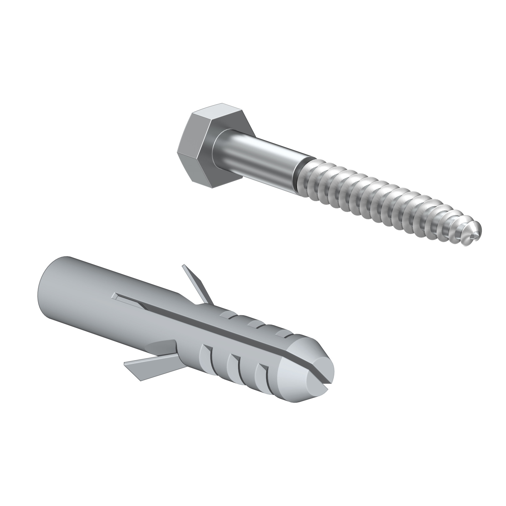 Wemefa Schrauben Dübel Set 3x 8plus60 3x 10mm 10-307
