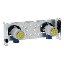 Geberit GIS Traverse AP-Armatur 153 mm zwei Wasseranschlüsse stufenlos höhenverstellbar Stahl verzinkt 461740001