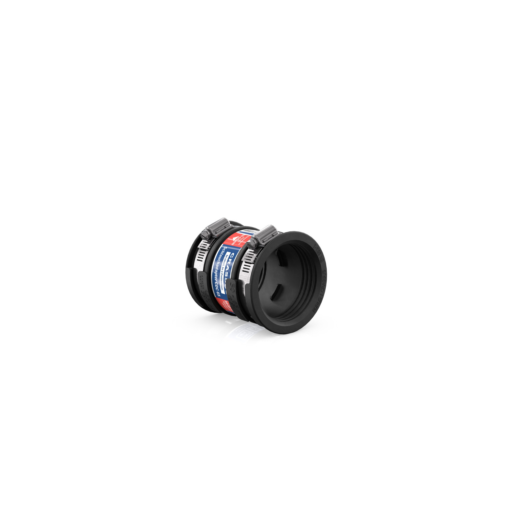 Crassus Schlauchadapter Typ 1 CDC 065 50-65mm EPDM V2A bis 0,6 bar CRA14024