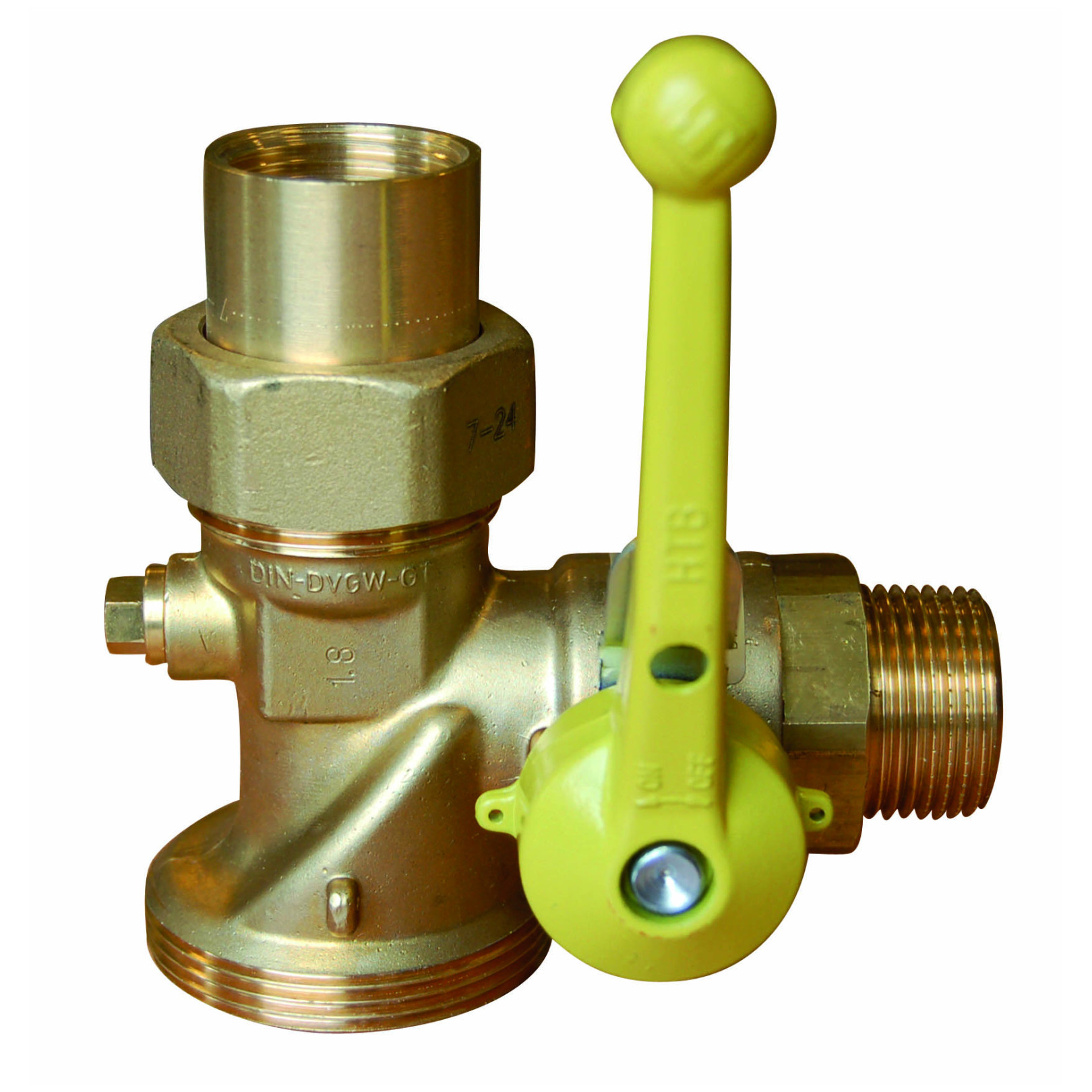 Aalberts Gas-Kugelhahn SEPPELFR.5423.40.25DVGW DN25 Einrohrzähler Prüfschraube 0210351